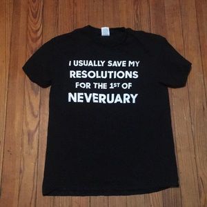 Graphic Design Black Tee (M)